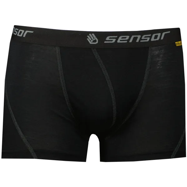  Boxeri bărbătești SENSOR MERINO ACTIVE NEGRU 