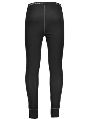 Pantaloni termici pentru bărbați SENSOR Double face spodky NEGRU