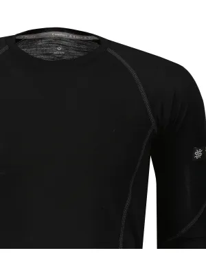 Lenjerie termică pentru bărbați SENSOR MERINO ACTIVE NEAGRĂ
