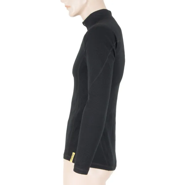  Lenjerie termică pentru bărbați SENSOR Double Face Merino Wool rolák zip NEAGRĂ 