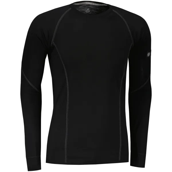  Lenjerie termică pentru bărbați SENSOR MERINO ACTIVE NEAGRĂ 