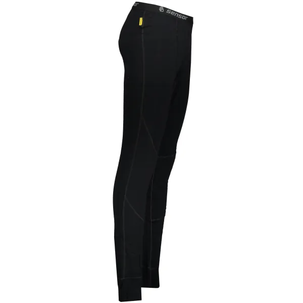  Pantaloni termici pentru bărbați DOUBLE FACE MERINO WOOL negri 