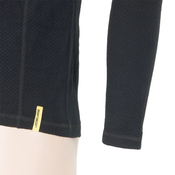  Lenjerie termică pentru bărbați SENSOR Double Face Merino Wool rolák zip NEAGRĂ 