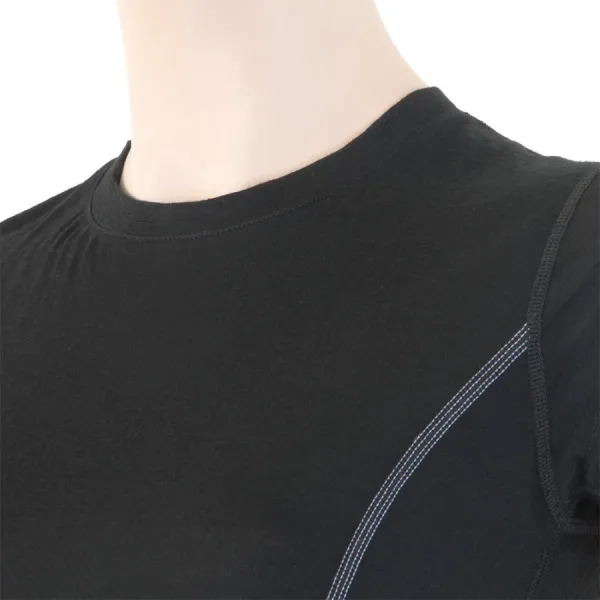  Tricou termic de damă SENSOR MERINO ACTIVE 11109026 NEAGRĂ 