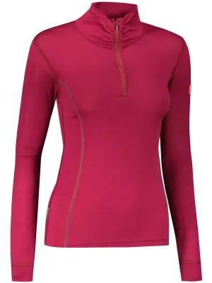 Lenjerie termică pentru femei SENSOR MERINO ACTIVE dl. rukáv zip LILA