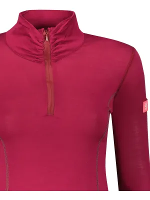 Lenjerie termică pentru femei SENSOR MERINO ACTIVE dl. rukáv zip LILA