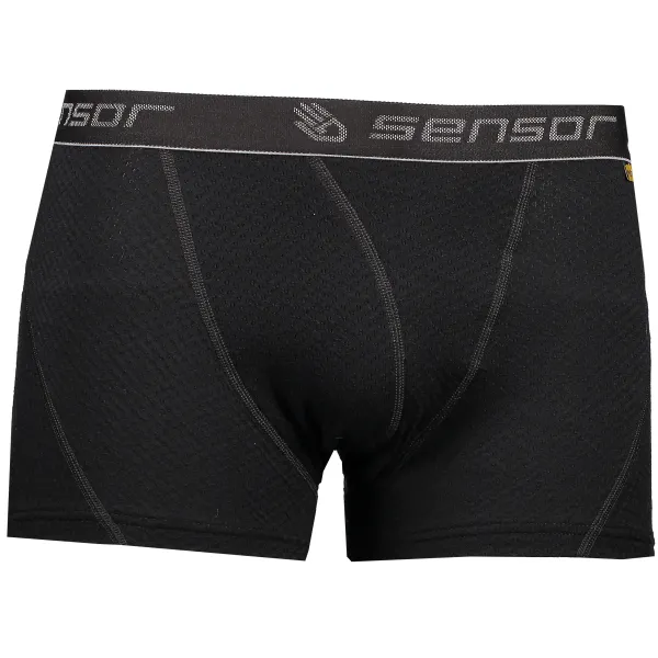  Boxeri bărbătești SENSOR Double Face Merino Wool NEAGRĂ 