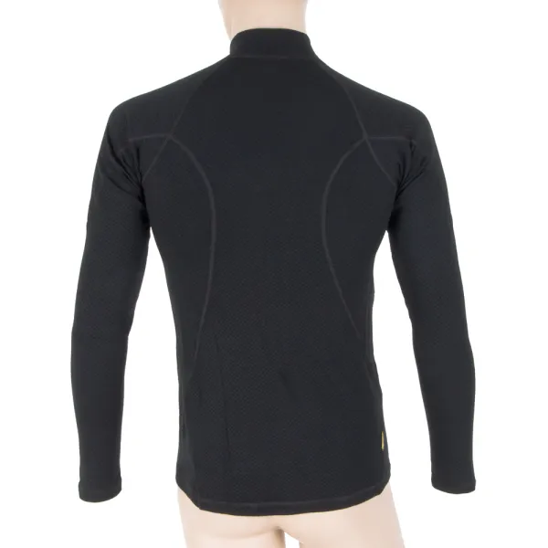  Lenjerie termică pentru bărbați SENSOR Double Face Merino Wool rolák zip NEAGRĂ 