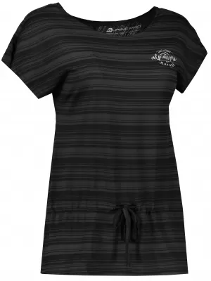 Tricou pentru femei cu mâneci scurte ALPINE PRO ALINA 2 LTSJ192 NEGRU