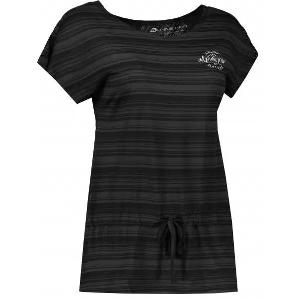  Tricou pentru femei cu mâneci scurte ALPINE PRO ALINA 2 LTSJ192 NEGRU 