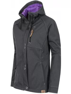 Geacă de softshell pentru femei ALPINE PRO TUTESA LJCJ197 NEGRU
