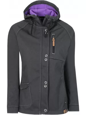 Geacă de softshell pentru femei ALPINE PRO TUTESA LJCJ197 NEGRU