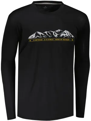 Lenjerie termică pentru bărbați SENSOR MERINO ACTIVE PT MOUNTAINS dl. rukáv 15200015-00 NEGRU