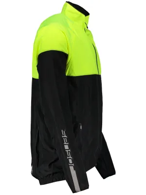 Jachetă de alergare pentru bărbați SENSOR NEON 17100115-00 NEGRU/GALBEN REFLECTORIZANT