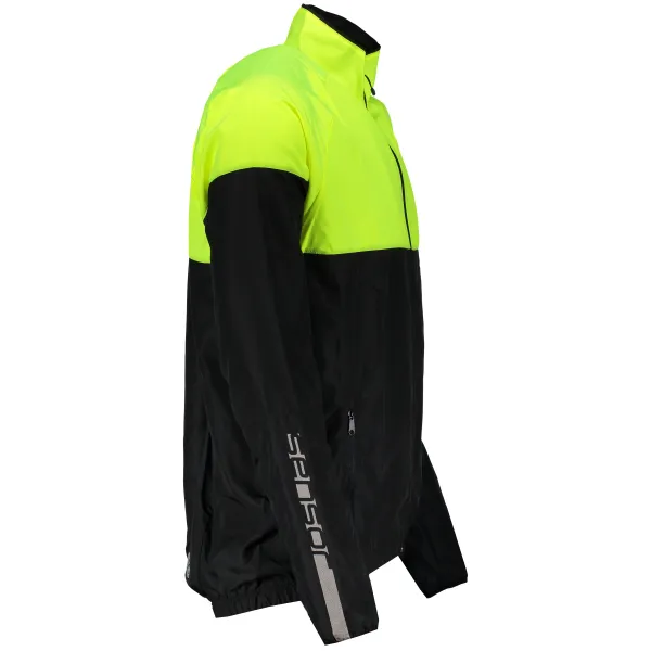  Jachetă de alergare pentru bărbați SENSOR NEON 17100115-00 NEGRU/GALBEN REFLECTORIZANT 