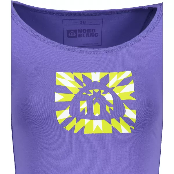  Tricou de damă cu mâneci scurte NORDBLANC NBFLT2830 GHEPARD VIOLET 