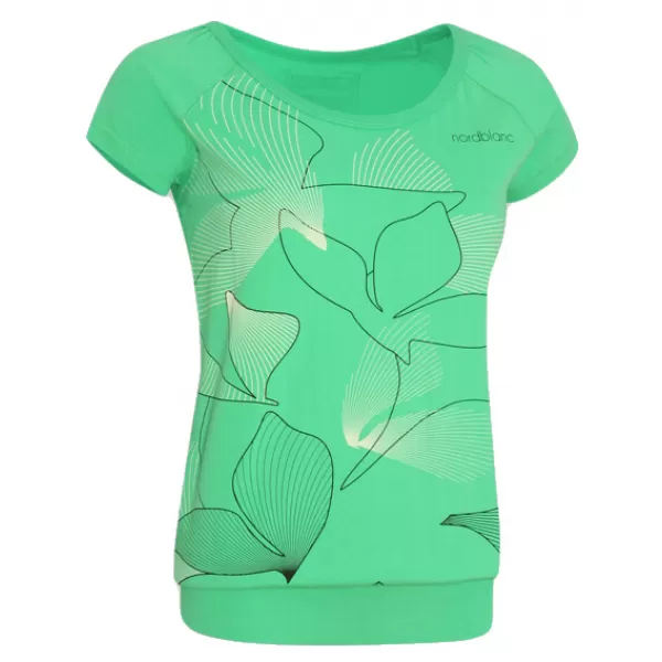  Tricou de damă cu mâneci scurte NORDBLANC NBFLT2827 VERDE RAZER 