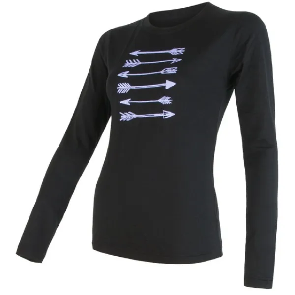  Lenjerie termică pentru femei SENSOR MERINO ACTIVE PT ARROWS dl. rukáv 17100056-00 NEAGRĂ 