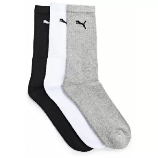  Șosete sport PUMA SPORT 3-PACK 88035510 ALB/GRI/NEGRU 