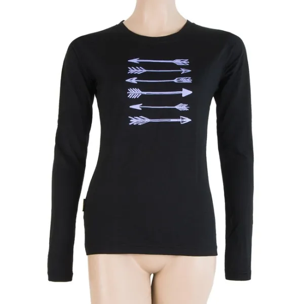  Lenjerie termică pentru femei SENSOR MERINO ACTIVE PT ARROWS dl. rukáv 17100056-00 NEAGRĂ 