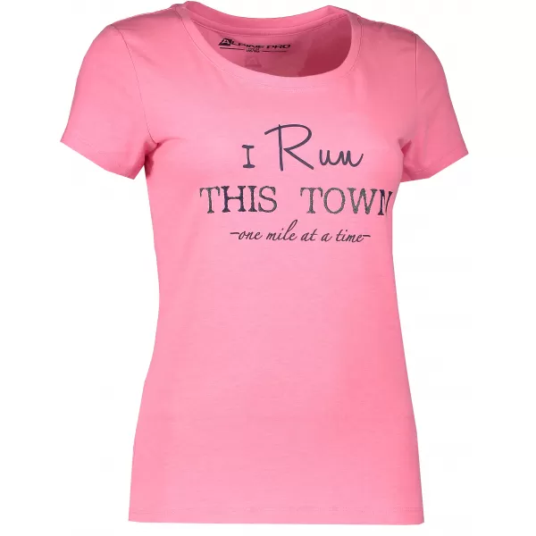  Tricou pentru femei cu mâneci scurte ALPINE PRO BUFFA LTSJ333 ROZ 