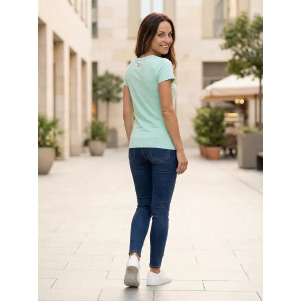  Tricou pentru femei cu mâneci scurte ALPINE PRO BUFFA LTSJ333 ALBASTRU 