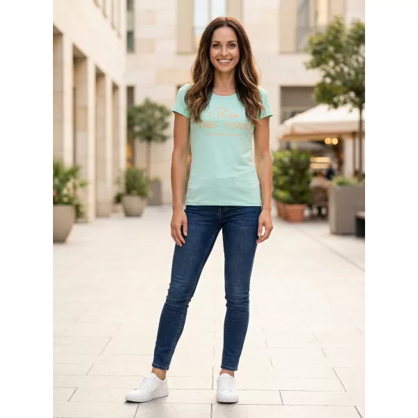  Tricou pentru femei cu mâneci scurte ALPINE PRO BUFFA LTSJ333 ALBASTRU 