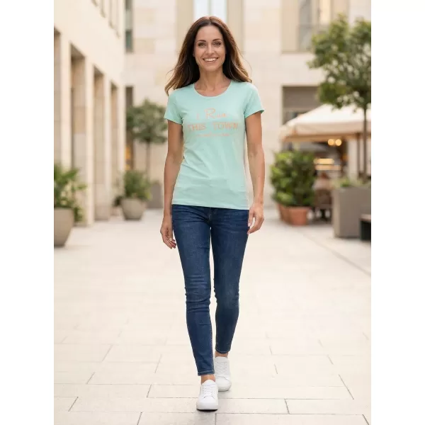  Tricou pentru femei cu mâneci scurte ALPINE PRO BUFFA LTSJ333 ALBASTRU 