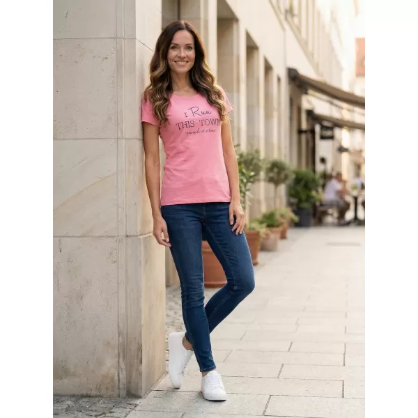  Tricou pentru femei cu mâneci scurte ALPINE PRO BUFFA LTSJ333 ROZ 