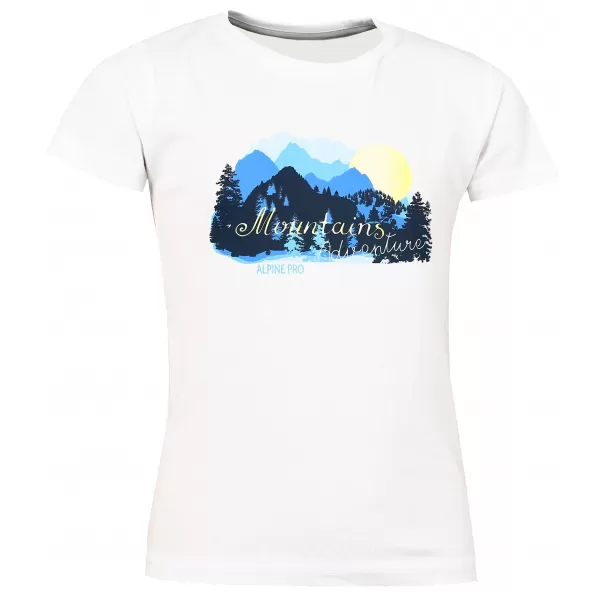  Short -sleeved t -thirt ALPINE PRO ANANO KTSL099 ALB 