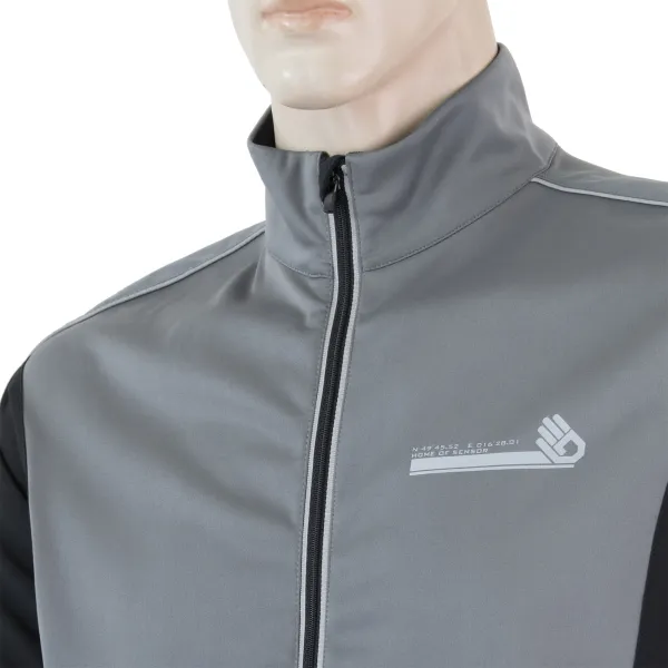  Jachetă sport pentru bărbați SENSOR CROSS 17200085 NEAGRĂ/GRI 