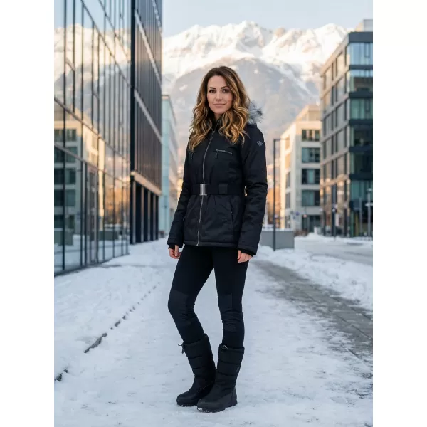  Geaca de iarna dama ALPINE PRO DOSOJINA LJCK202 NEGRU 