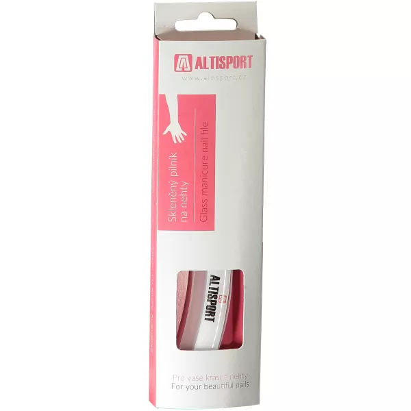  Dosar curbat pentru manichiura ALTISPORT G-PLUS ALB 