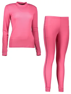 Set de tricou termic de damă cu mânecă lungă și colanți SENSOR ORIGINAL ACTIVE SET 17200054 ROZ