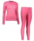 Set de tricou termic de damă cu mânecă lungă și colanți SENSOR ORIGINAL ACTIVE SET 17200054 ROZ
