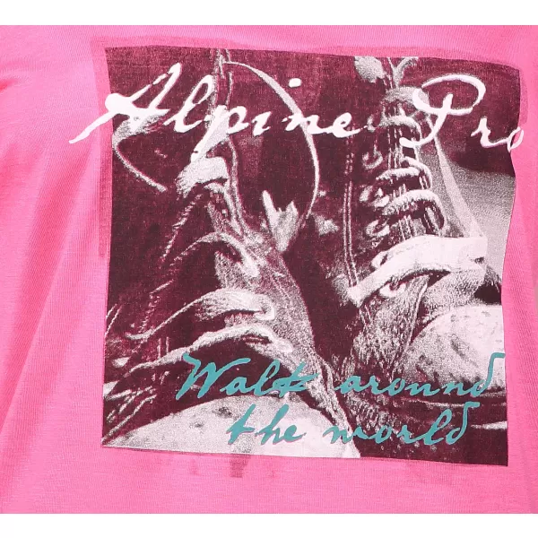  Tricou pentru femei cu mâneci scurte ALPINE PRO RICCA LTSL381 ROZ 