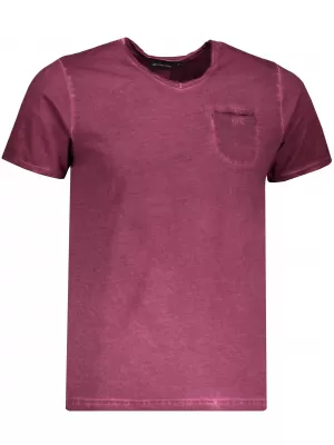 Tricou pentru bărbați cu mâneci scurte ALPINE PRO JODYN MTSL263 PURPURIU ÎNCHIS