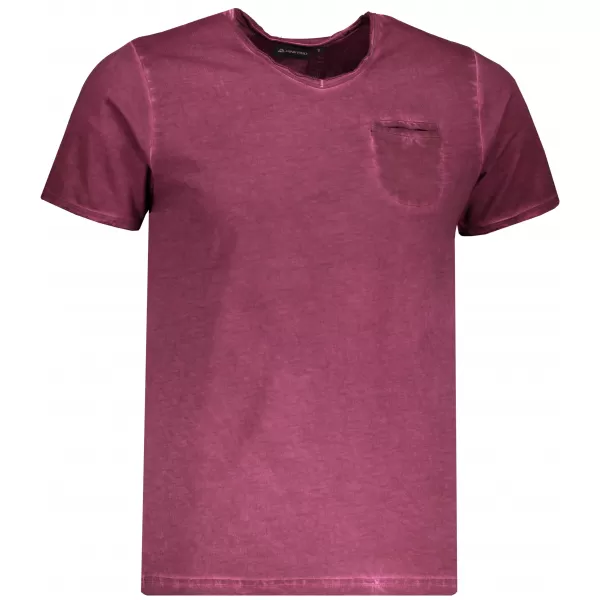  Tricou pentru bărbați cu mâneci scurte ALPINE PRO JODYN MTSL263 PURPURIU ÎNCHIS 