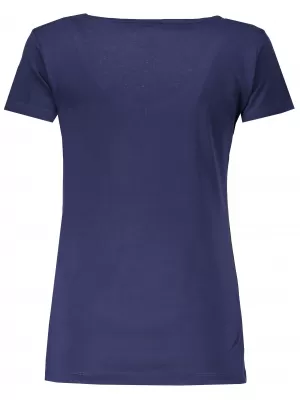 Tricou de damă cu mâneci scurte LOAP ABIGALE CLW1829 ALBASTRU ÎNCHIS