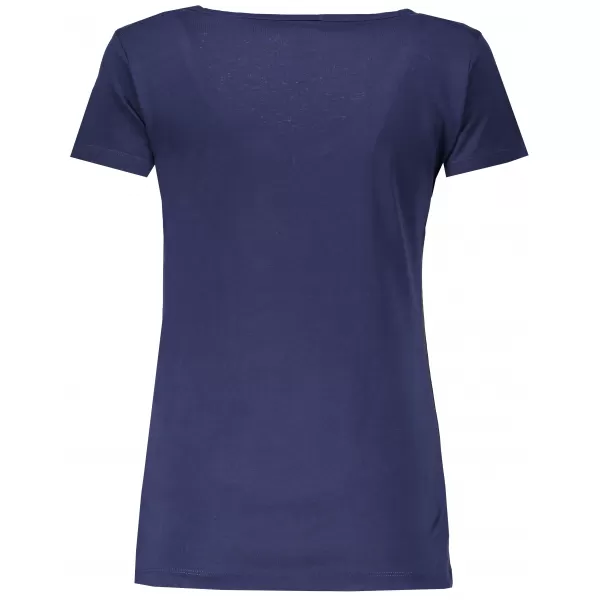  Tricou de damă cu mâneci scurte LOAP ABIGALE CLW1829 ALBASTRU ÎNCHIS 