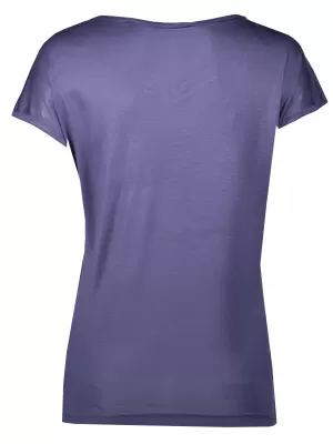 Tricou pentru femei cu mâneci scurte ALPINE PRO CURLA LTSL384 ALBASTRU ÎNCHIS
