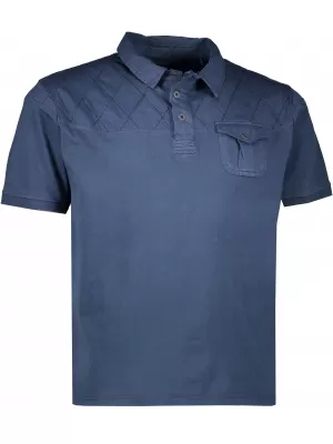 Tricou pentru bărbați ALPINE PRO BORK MTSL297 ALBASTRU ÎNCHIS