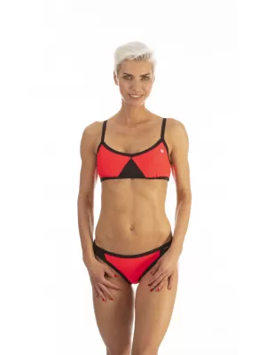 Costume de baie pentru femei - partea inferioară NORDBLANC NAUGHTY NBSSS6764B ROZ FLUORESCENT