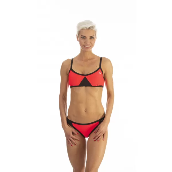  Costume de baie pentru femei - partea inferioară NORDBLANC NAUGHTY NBSSS6764B ROZ FLUORESCENT 