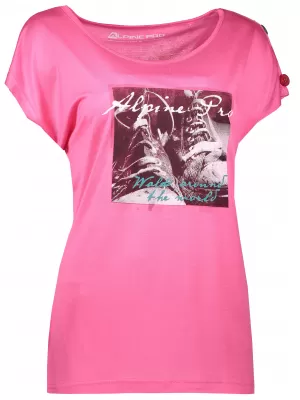 Tricou pentru femei cu mâneci scurte ALPINE PRO RICCA LTSL381 ROZ