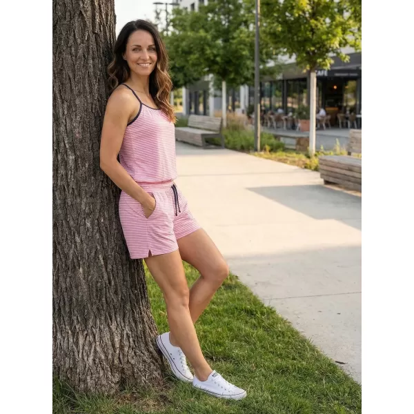  Salopetă de vară pentru femei ALPINE PRO KWESA LOTL005 ROZ 