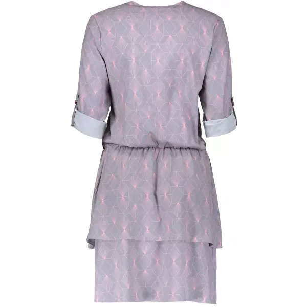  Rochie pentru femei cu volane NUMOCO A182-2 GRI 
