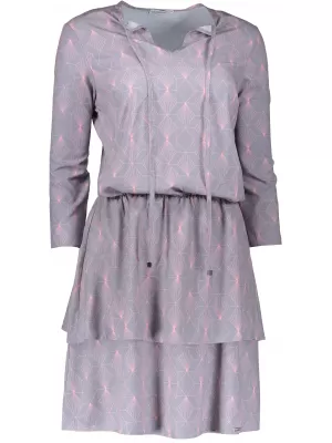 Rochie pentru femei cu volane NUMOCO A182-2 GRI