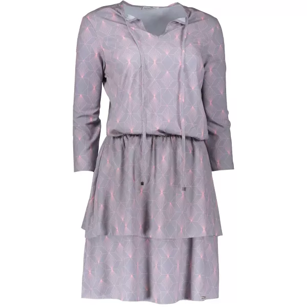  Rochie pentru femei cu volane NUMOCO A182-2 GRI 