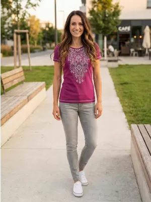 Cămaşă ALPINE PRO AMADORA LTSM442 VIOLET